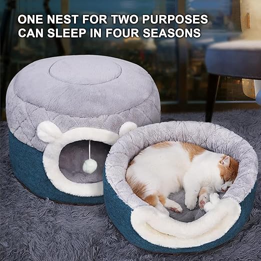 Fluffy Cat Bed House